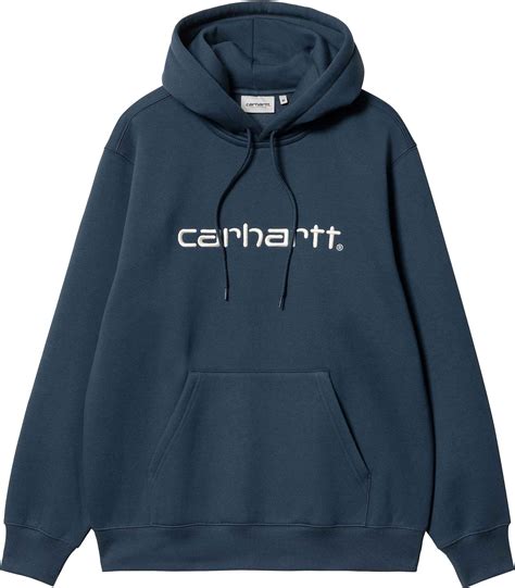 Carhartt WIP Hooded Carhartt Sweat Squid / Salt Sweats : Snowleader