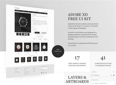 Adobe XD UI Kit - Free Download :: Behance
