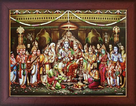 Garuda Photos - Sri Rama Pattabhishekam Photo Frame; Ram; Rama; Ramar ...
