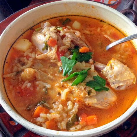 Mexican Caldo de Pollo Or Chicken Soup Mexican Style