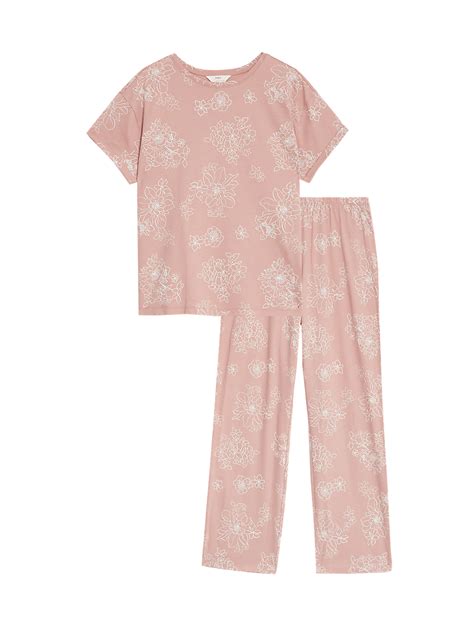 Buy Pure Cotton Printed Pyjama Set at Marks & Spencer