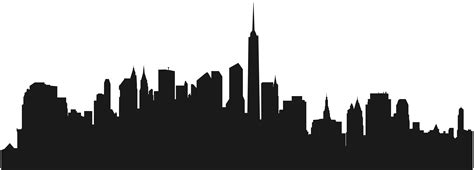 New York City Skyline Silhouette Clip art - CITY png download - 8000* ...