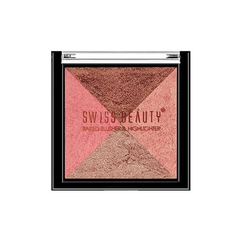 Buy Swiss Beauty Mini Baked Shimmer Blusher And Highlighter Palette For ...