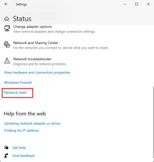Network Reset Command 的图像结果