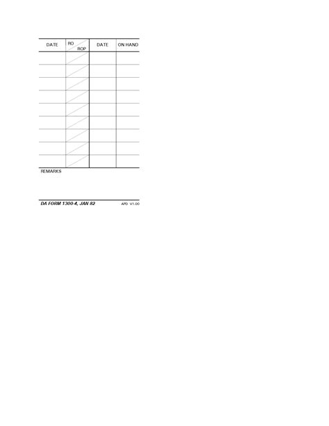 DA FORM 1300-4 Fillable - Army Pubs 1300-4 PDF | DA Forms 2025