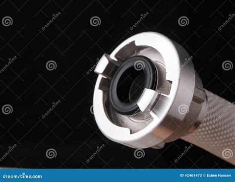 Water hose with couplings stock photo. Image of drainage - 42461472