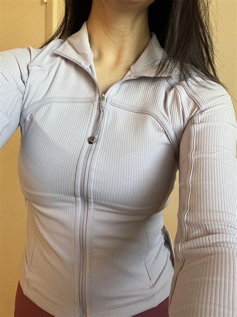 Loving my first define jacket! Ribbed Nulu cropped faint lavender size ...