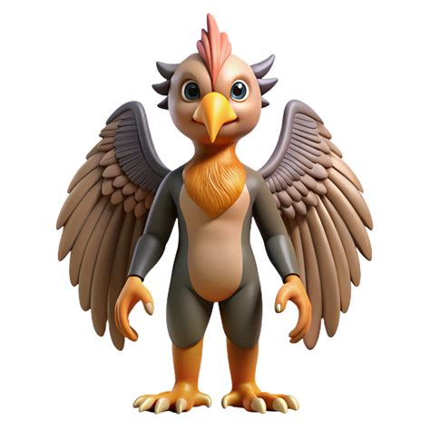 serene abstract Harpy, half-human, half-bird creature high resolution ...