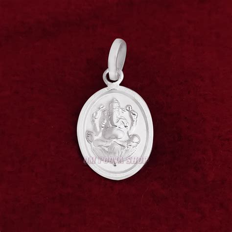Mangalmurti Ganesh Pendant in Pure Sterling Silver