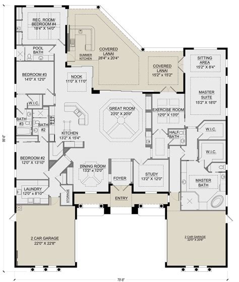 Single Floor House Plans 4 Bedroom | Viewfloor.co