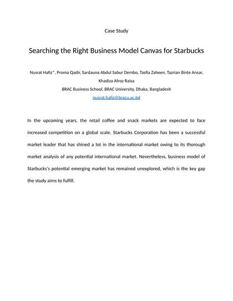 Starbuck Business Model Canvas 的图像结果