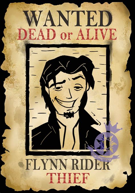 Flynn Rider Wanted Poster