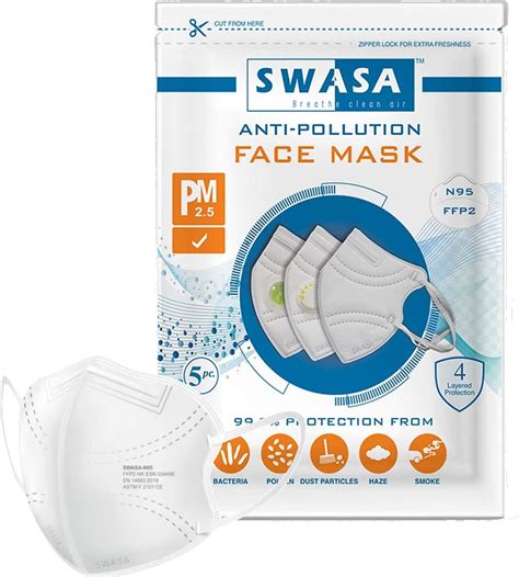 3M Polycarbonate Anti-pollution Mask (Grey, With Valve, Pack of 1 ...