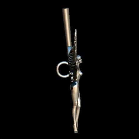 Elegant Angel Wing Pendant 3D Model for Jewelry