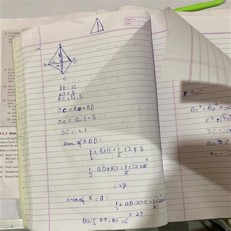 ) ABCD is a quadrilateral, up of two made up isosceles triangles ABD ...