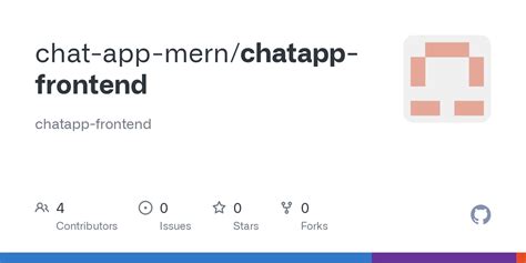 Chat App GitHub 的图像结果