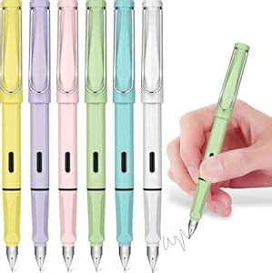 Amitasha 2 Fountain Ink Pen for Students with 4 Cartridge Refills - Ink ...