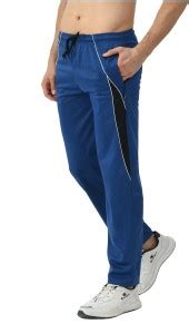KAVYA Colorblock Men Blue Track Pants - Buy KAVYA Colorblock Men Blue ...