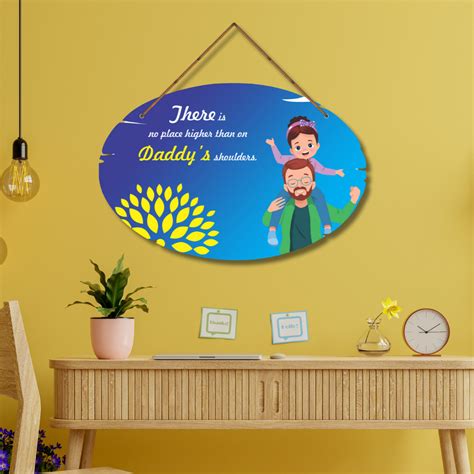 "Best Daddy Shoulder" Wall Hanging