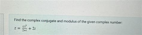 Image result for Complex Conjugate Modulus Formula