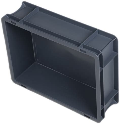 RS PRO | RS PRO 20L Grey Polypropylene Euro Containers, 120 mm x 300 mm ...