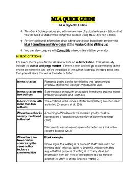 Image result for MLA Style Guide PDF