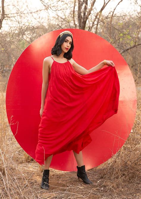 Shop Best Red Halter Neck Dress for Women Online Order Now at JOVI India