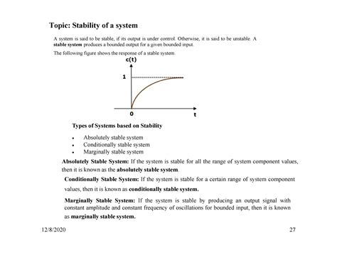 Study material (PC-EI501) - Stability analysis (R-H criteria) - Topic ...