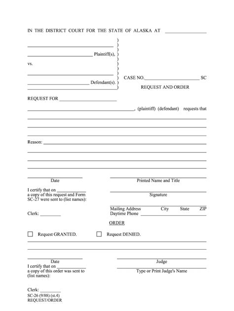 SC 26 Alaska Court System State of Alaska Courts Alaska - Fill Out and ...