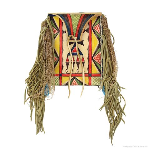 Joyce Growing Thunder - Assiniboine/Sioux Fogarty Parfleche Bag with F