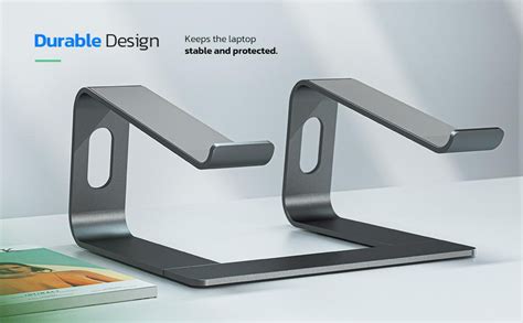 URBAN KINGS Laptop Stand for Desk,Aluminium Adjustable Laptop Riser for ...