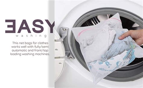 Atcan Laundry Bag with Zip for Washing Machine - Mesh Bags for Clothes ...