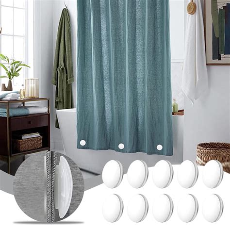 ReTeiv Magnetic Curtain Weights Drapery Weights Magnet Shower Curtain ...
