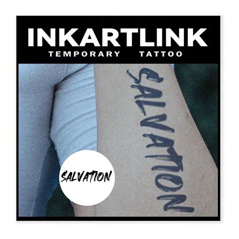 INKARTLINK 1sheet 4x15cm Redeemed Herbal Juice Pattern Tattoo Sticker ...