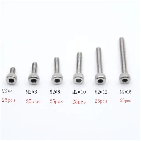 M2 M2.5 Metric Bolts And Nuts M2 & M2.5 A2 Stainless Steel Hex Bolts ...