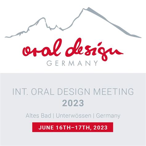 Int. Oral Design Meeting 2023 | Quintessenz Verlags-GmbH