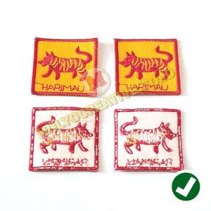 Jual Bordir Tanda Regu Harimau - Bordir Lambang Regu Pramuka - Kab ...