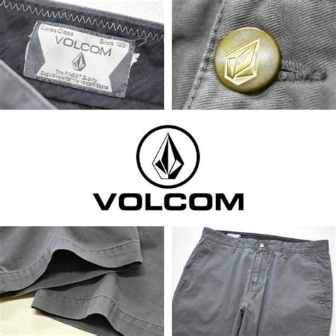 1点物 ボルコムVOLCOMグレーチノパン/カラーパンツ古着メンズMLレディースOKアメカジブランド90sストリート/スポーツMixスケート ...