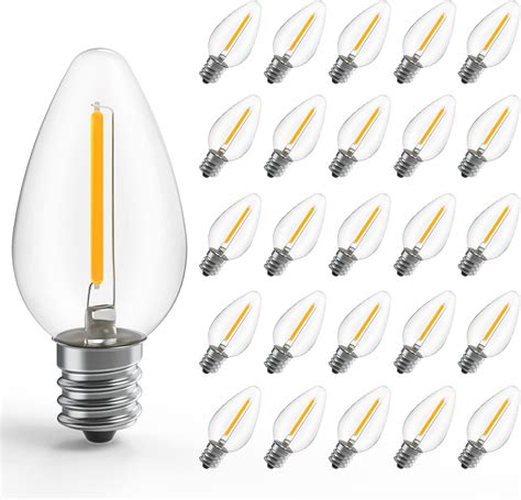 Greeogin 6-Pack LED c7 s6 1.5w Night Light Bulbs, Warm White 2700K 15 ...