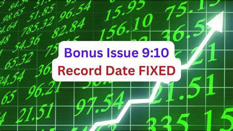 Bonus Issue 9:10 ANNOUNCED: Record date FIXED – Stock price up 2671% in ...