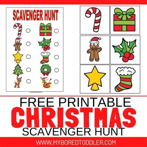 Christmas Scavenger Hunt Game Printable | Gerald Printable