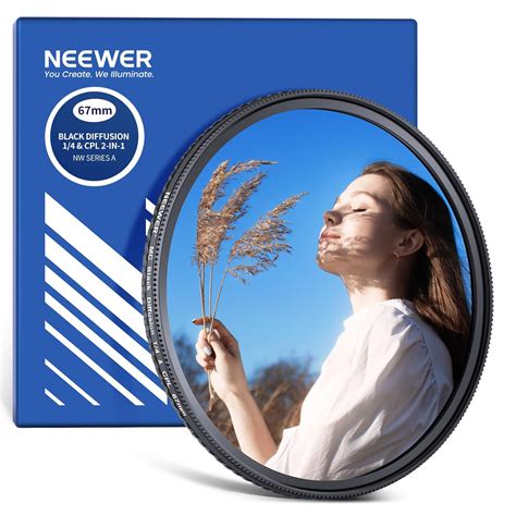 Buy NEEWER 2 in 1 CPL + Black Diffusion 1/4 Filter, Circular Polarizing ...