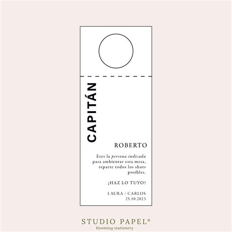 Capitanes De Mesa – Wine Hangers. – Studio Papel Blooming Stationery