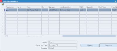 Learn Oracle: Creating a Purchase Order from an Approved Requisition