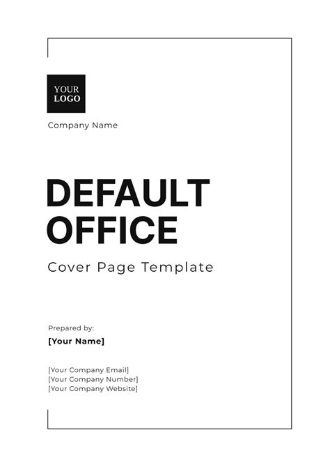 Simple Cover Page Template 的图像结果