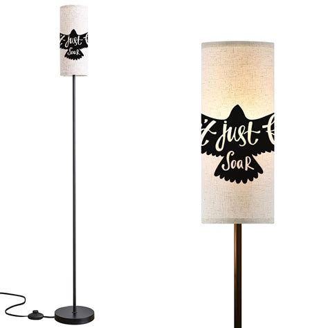 Modern Standing Lamps Inspirational quote Handwritten phrase bird ...