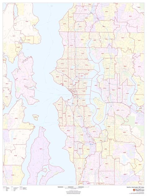 Seattle Zip Code 的图像结果