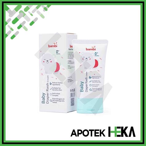 Jual Bambi Baby Diapers Rash Cream 50 ml - Krim Anti Ruam Popok | Shopee Indonesia