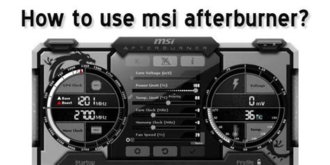 MSI Afterburner Tutorial 的图像结果