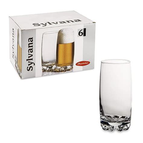 Buy Pasabahce sylvana long drink juice glass,385 ml,set of 6 Online at ...